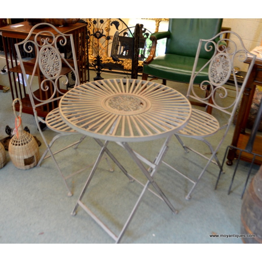 Bistro set Antique Grey