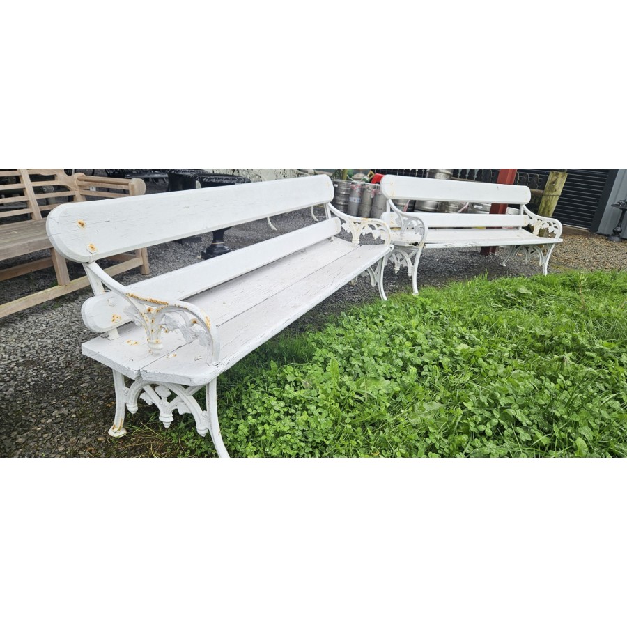 Victorian Cast Iron Bench Pair