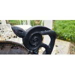 Mid C..Cast Iron Pair Urns