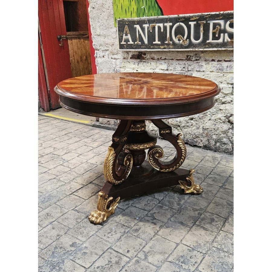 Center Table Giltwood and Mahog NOW SOLD