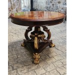 Center Table Giltwood and Mahog