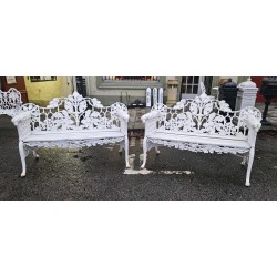 Cast Iron Dogs Head Bench 