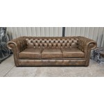 Tobacco 3 seater Sofa Bed