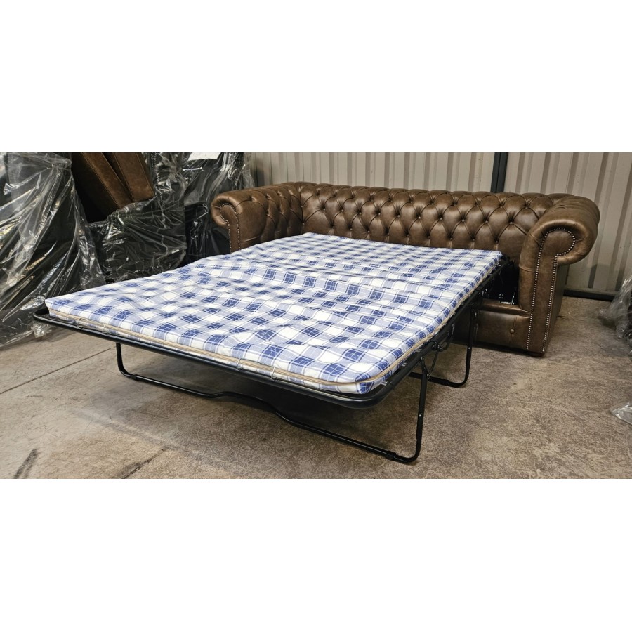 Tobacco 3 seater Sofa Bed