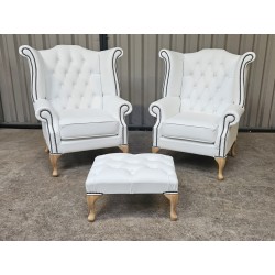 Queen Ann Chair Winter White