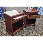 Pair Bachelor Chests Bedside open front