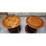 Pair Revolving Side Tables