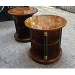 Pair Revolving Side Tables