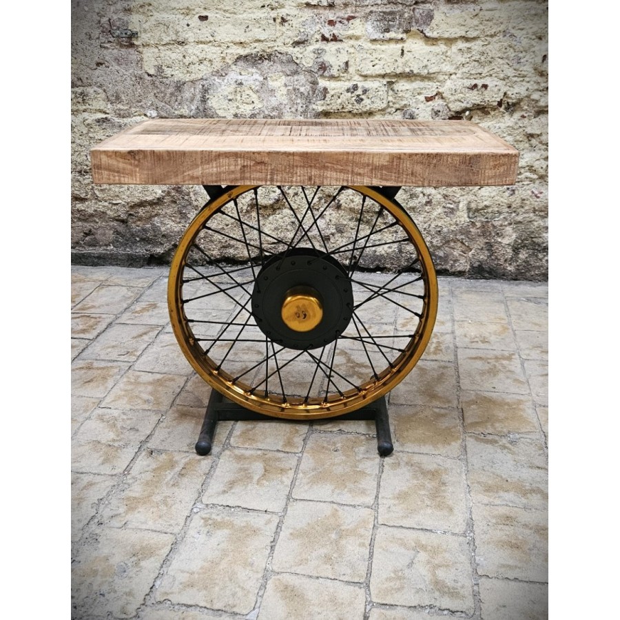 Wheel Console Table