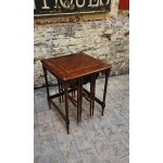 Nesting Tables Leather Top NOW SOLD