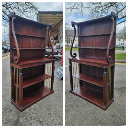 Pair Regency Style Bookcase/Display Shelves