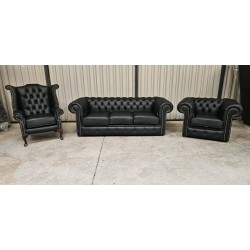 Chesterfield Suite Black