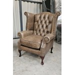 Chesterfield Cracked Vintage Tobac Fibre Cush