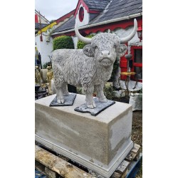 Highland Cow on Plinth