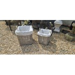 Cane Baskets Square Lined