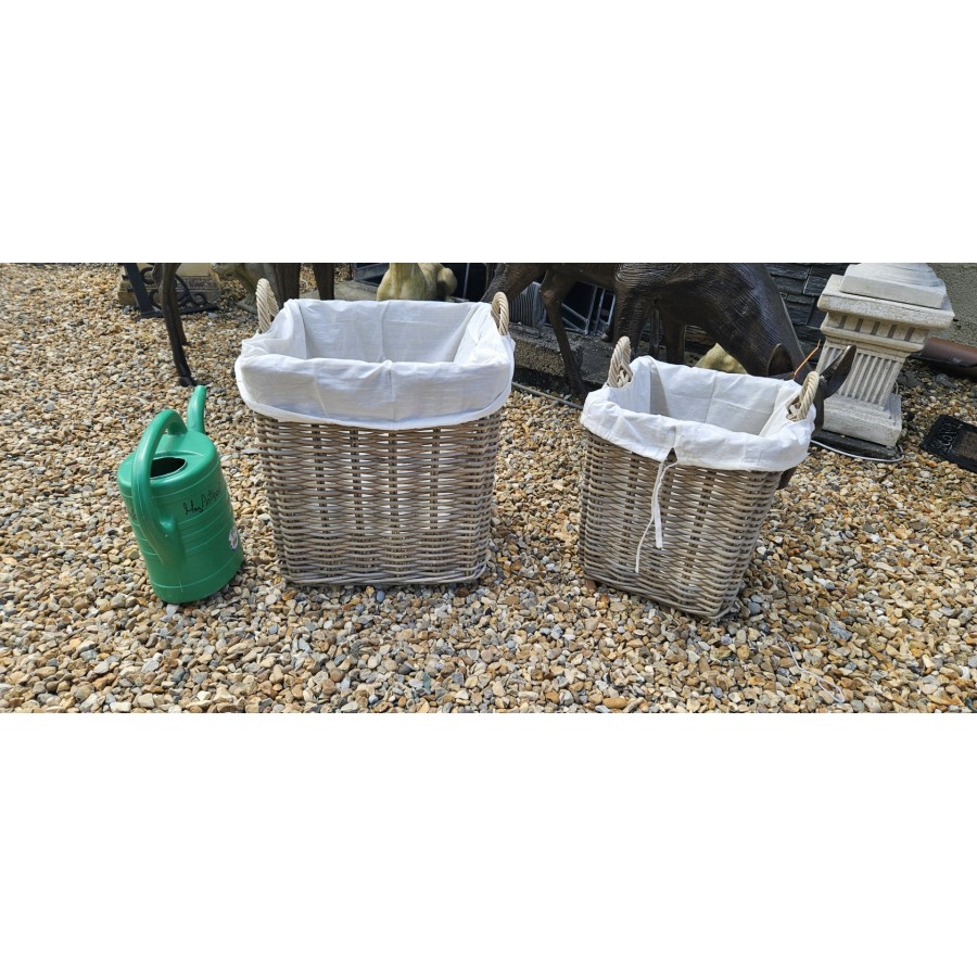 Cane Baskets Square Lined