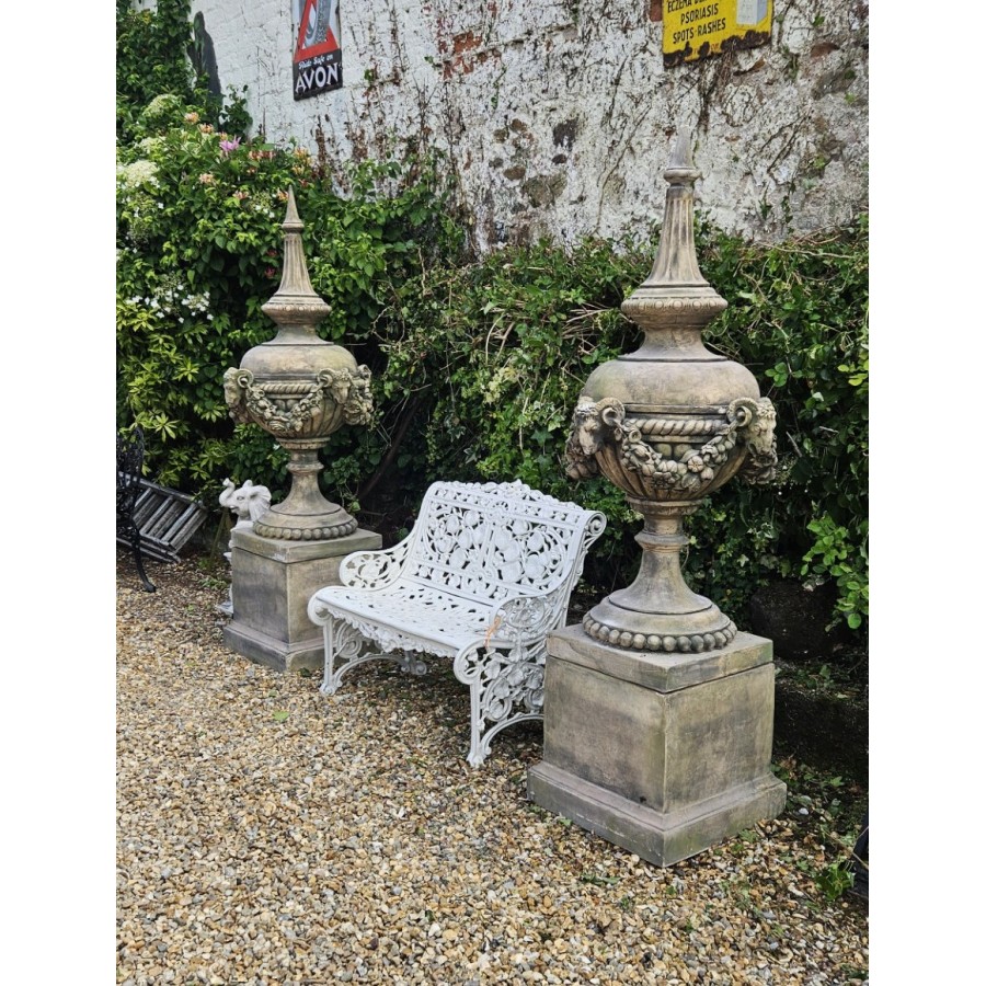 Rams Head Finials/Urns