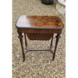 Burr Walnut Work Table