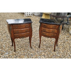 French Bedside Cabinet Pair