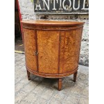 Demi Lune Burr Walnut Console Table