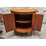 Demi Lune Burr Walnut Console Table
