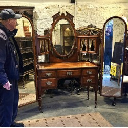 Vanity Table with Cheval Mirrors
