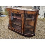 Burr Walnut Victorian Credenza