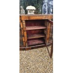 Burr Walnut Victorian Credenza