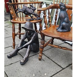 Boy in wellies with Frog