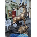 Stag Climbing Rock Shine Finish