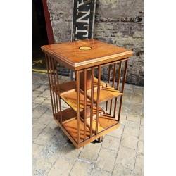 Revolving Bookcase Yew Wood