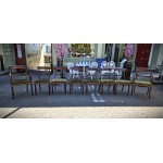 8 Green Dining Chairs