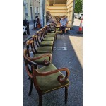 8 Green Dining Chairs