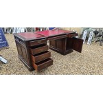 Leather Top Partners Desk 6ft