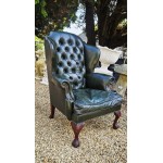 Leather Chesterfield Chair Old