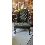 Leather Chesterfield Chair Old
