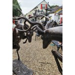 Ruting Stags Bronzed