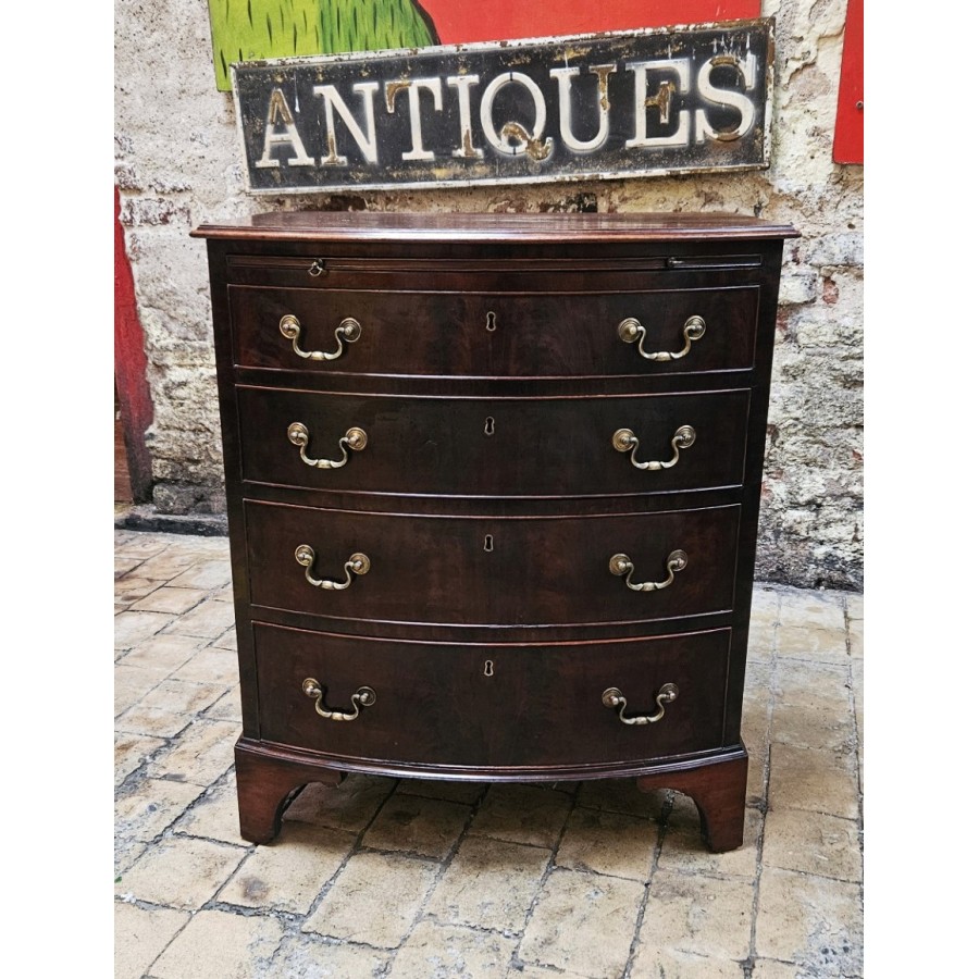 Victorian Bow Front Chest Drawers 