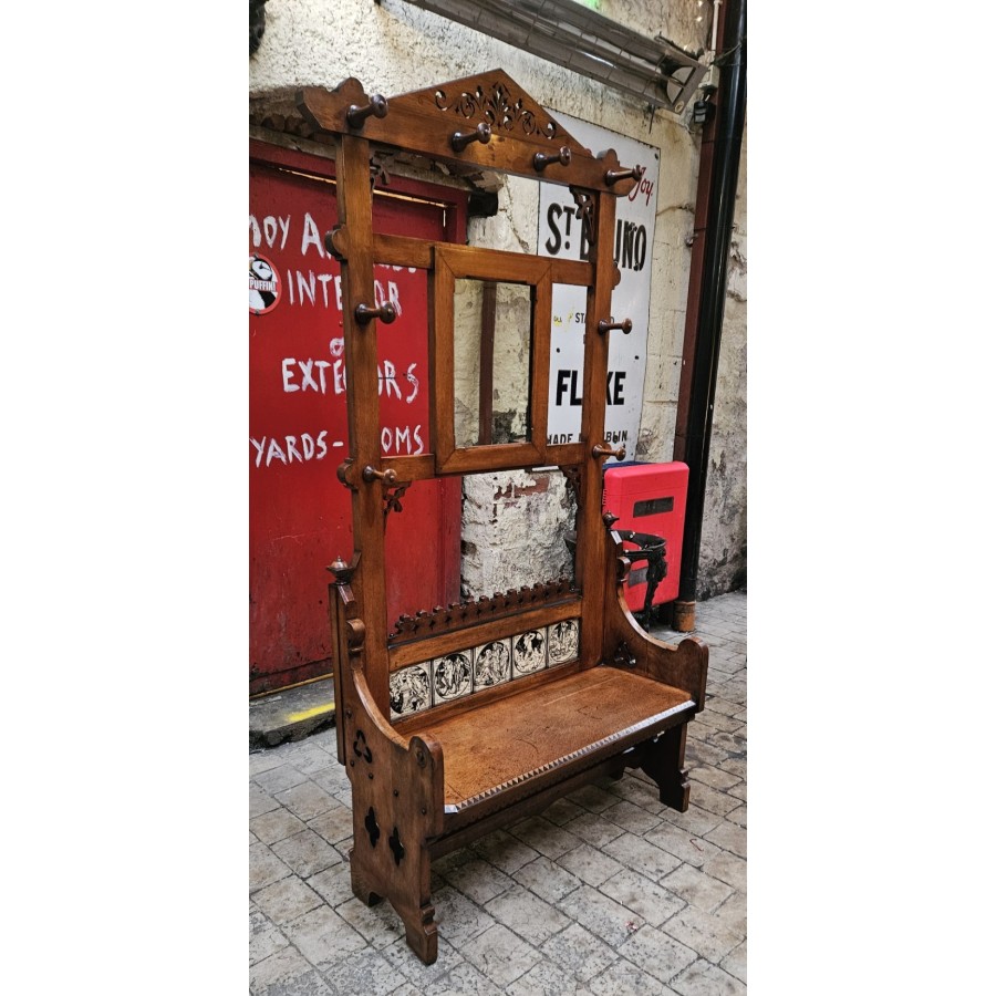 Victorian Oak Hallstand