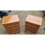 Pair Yew wood Chests 