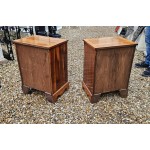 Pair Yew wood Chests 