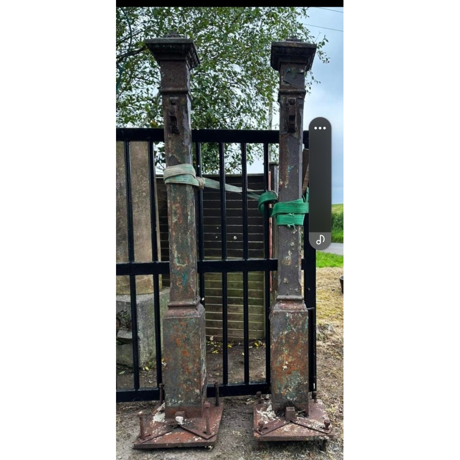 Cast Iron Gate Piers NOW SOLD