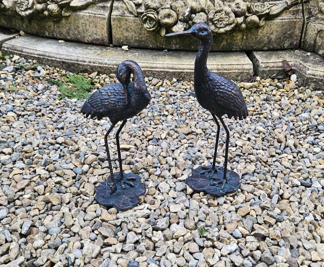 Pair Small Cranes Moy Antiques